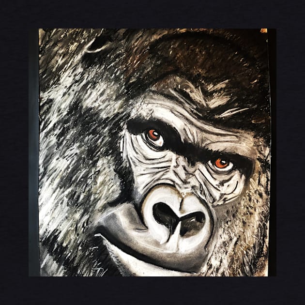 Gorilla by Art by Kerry Cortinas